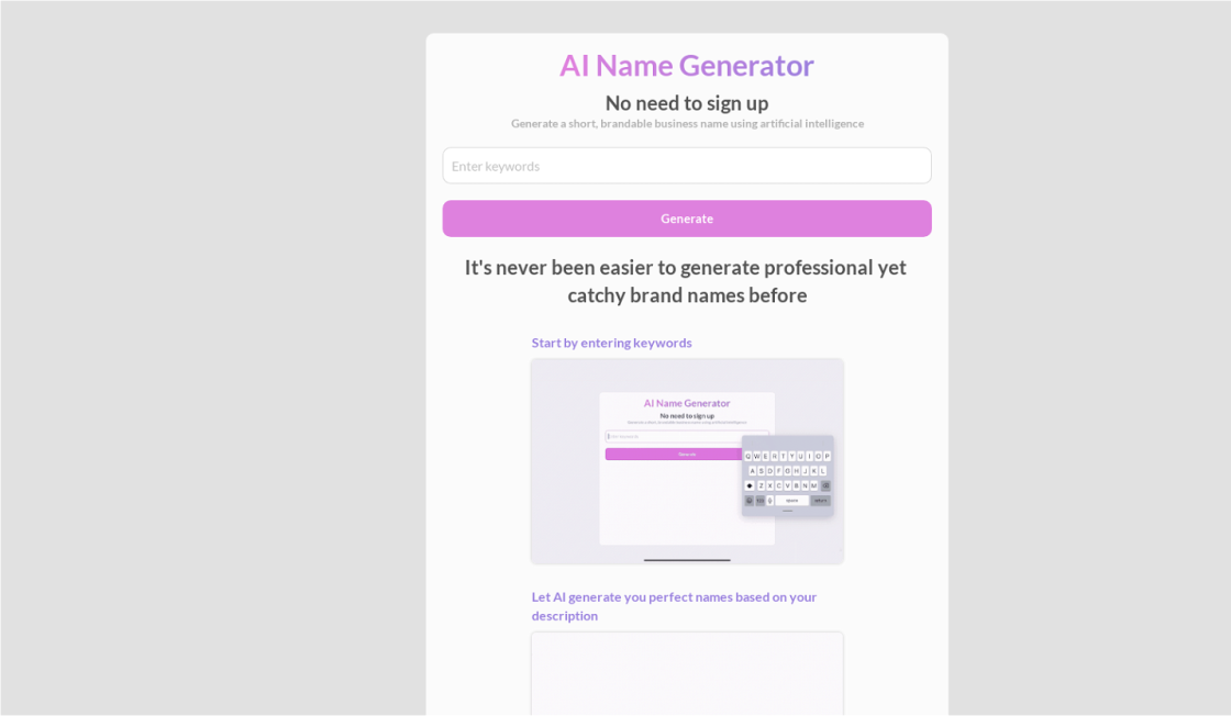 AI Name Generator
