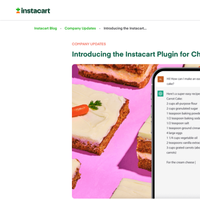 Instacart ChatGPT Plugin