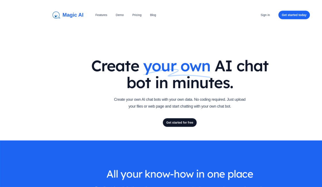 MagicAI Chatbots