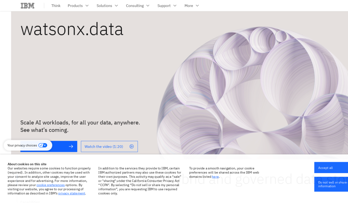 WatsonX.data By IBM