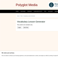 Vocabulary Lesson Generator