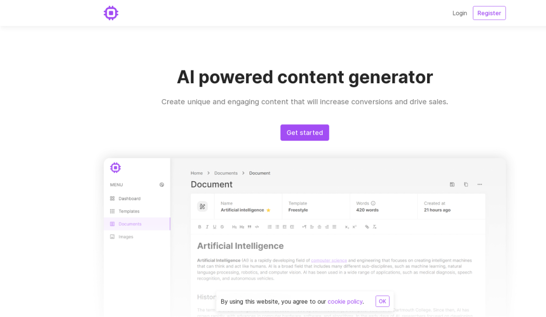 AI Powered Content Generator