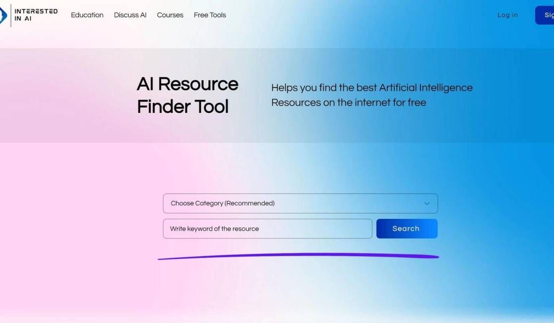 AI Resource Finder Tool