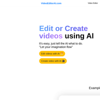 Video Editor AI