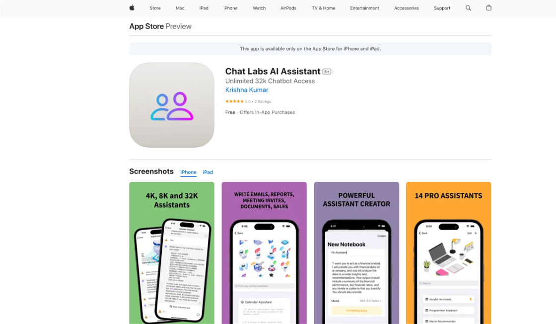 Chat Labs AI Assistant