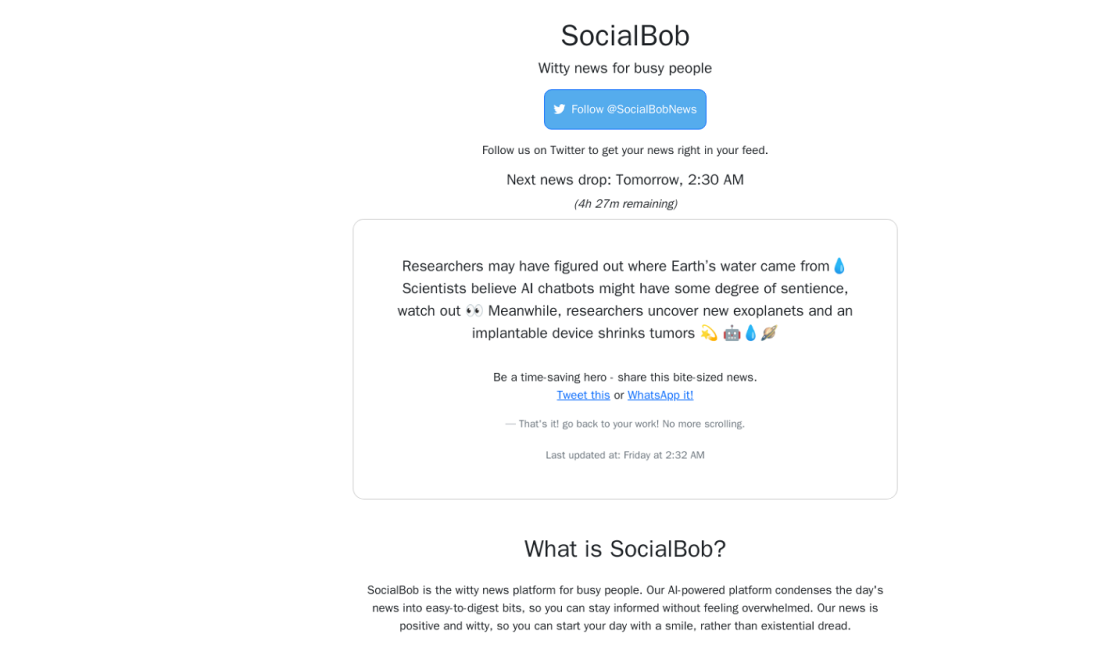 SocialBob News