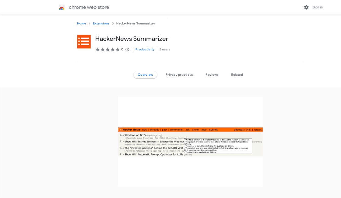 HackerNews Summarizer