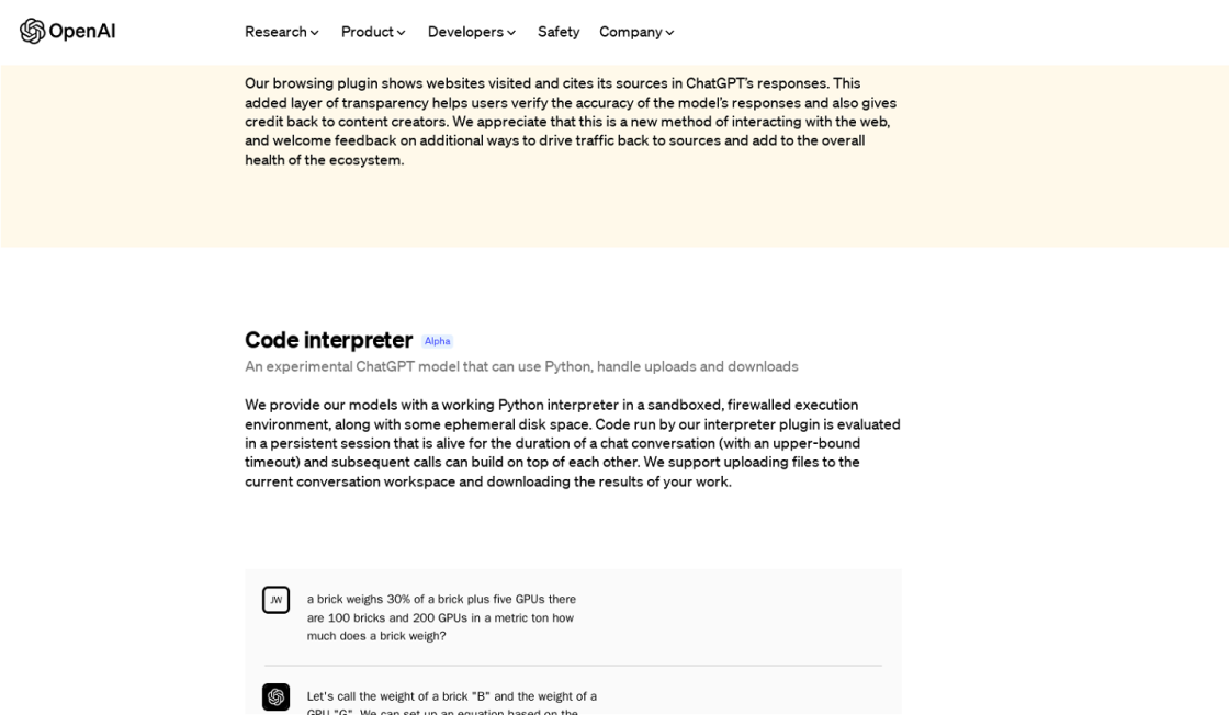 Code Interpreter By OpenAI