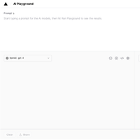 AI Playground By Vercel