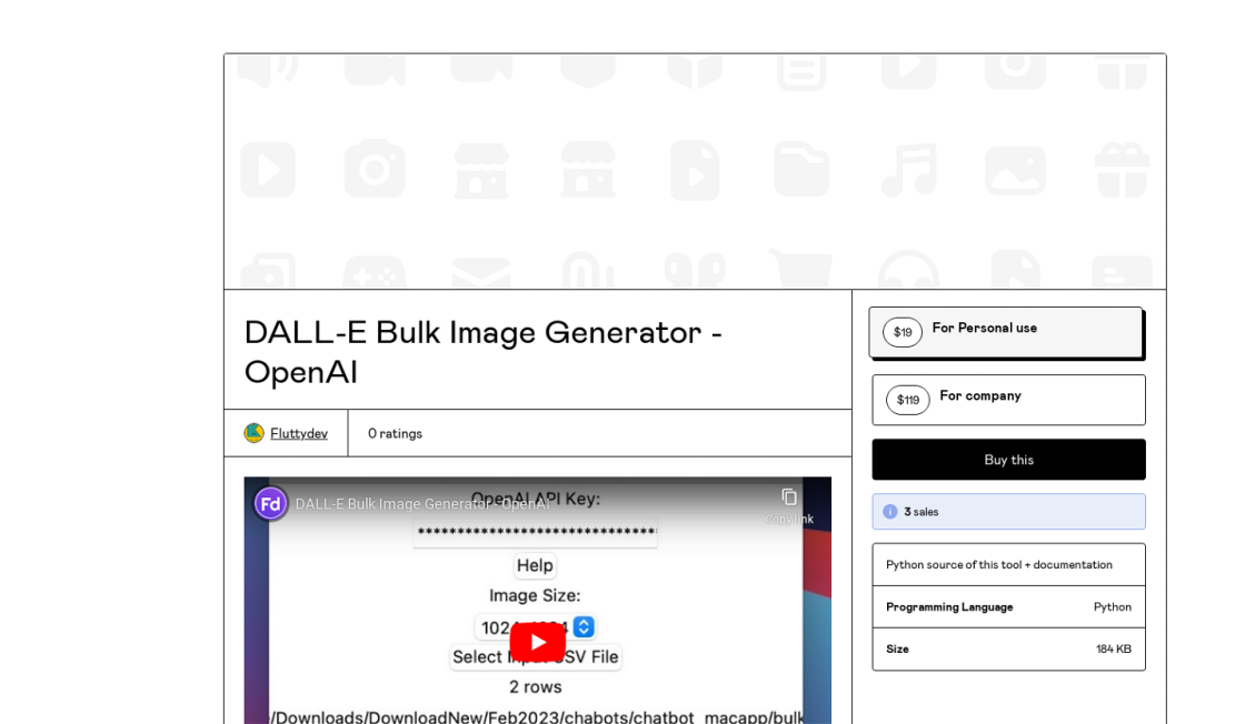 DALL-E Bulk Image Generator