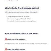 LinkedIn Elevator Pitch AI