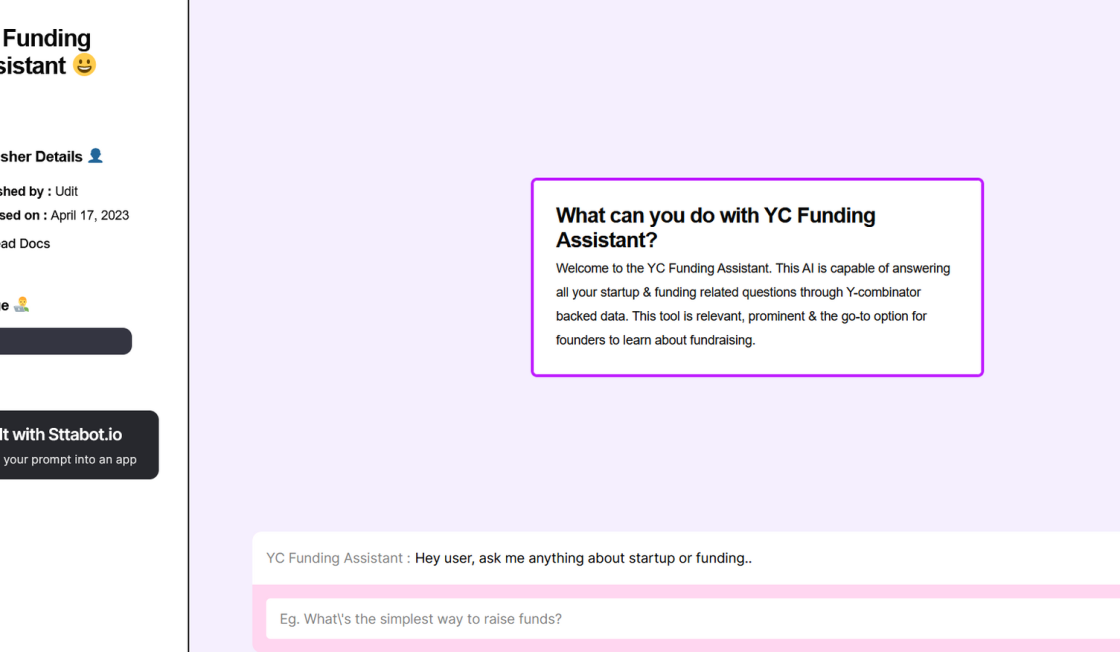 YC Funding Assistant