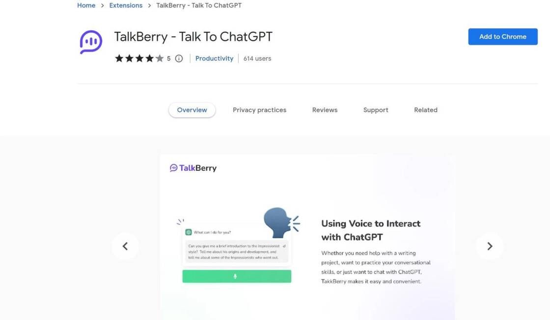 TalkBerry Plugin