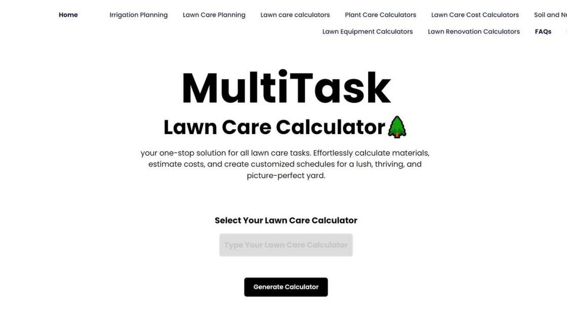 Lawn Care Calculator