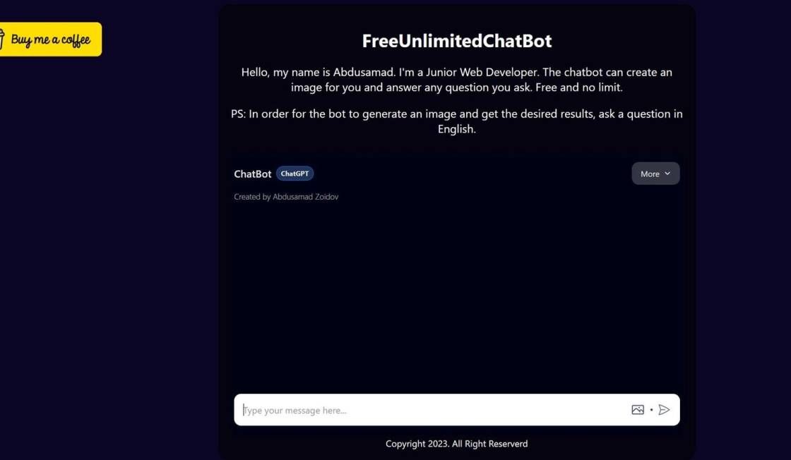 Free Unlimited Chat Bot