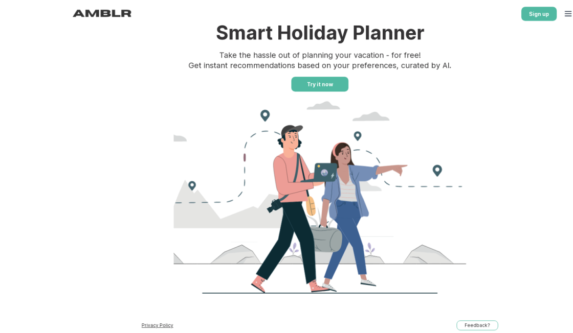 AMBLR - AI Travel Planner