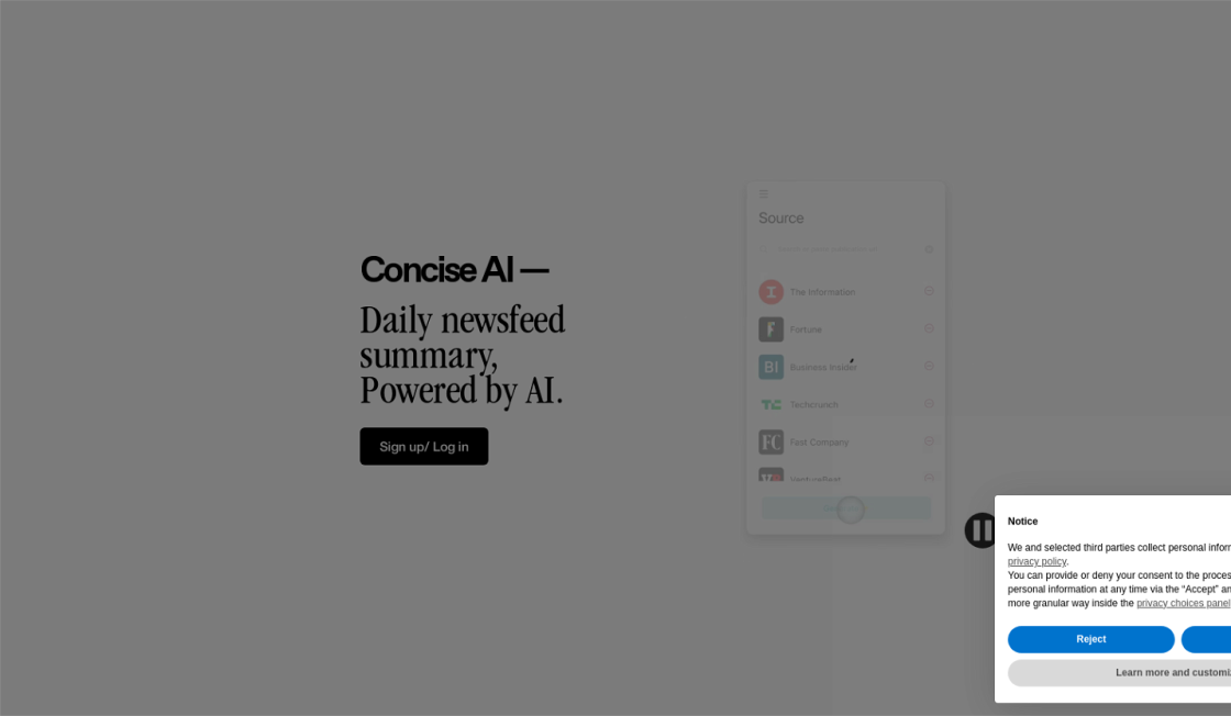 Tech News Summary By Concise AI