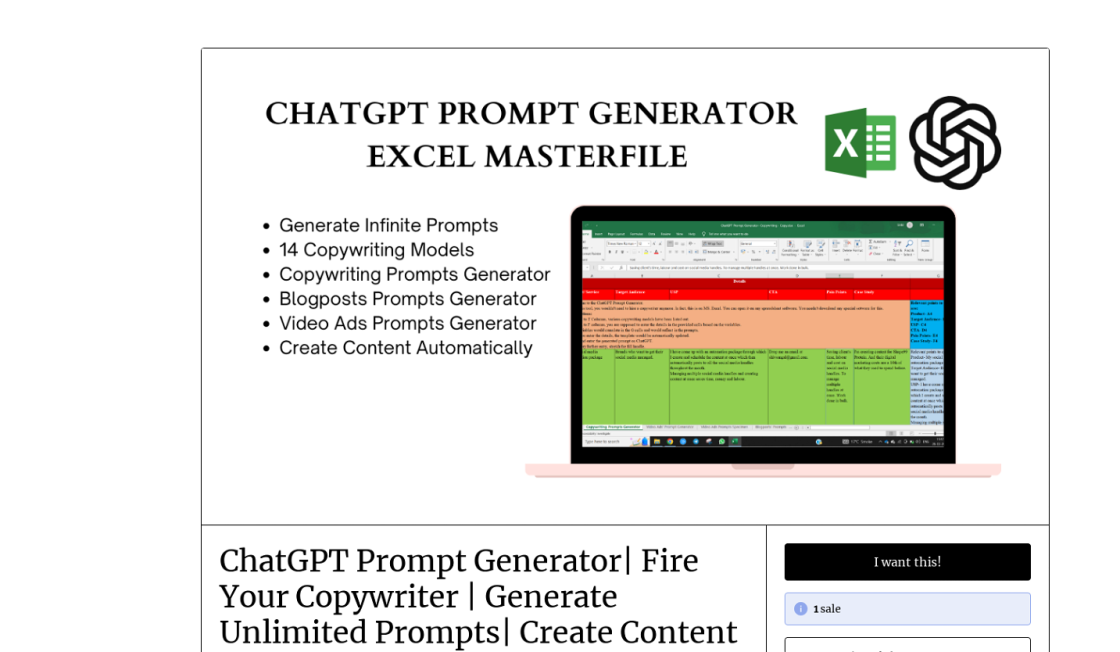 ChatGPT Copywriting Prompts Generator