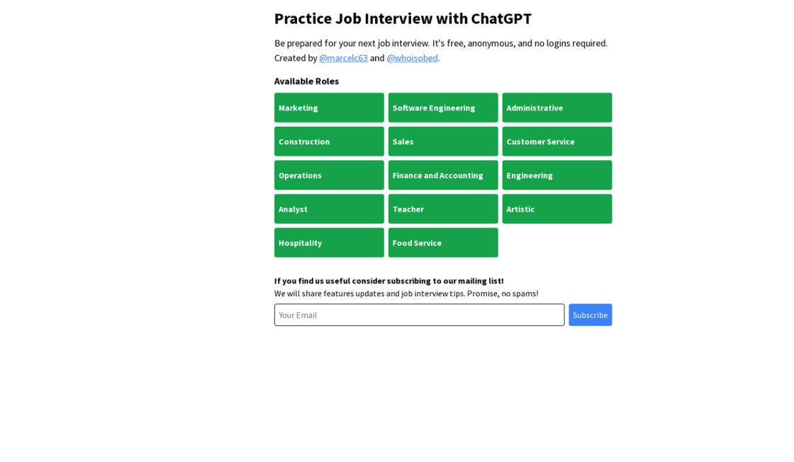 Practice Interview