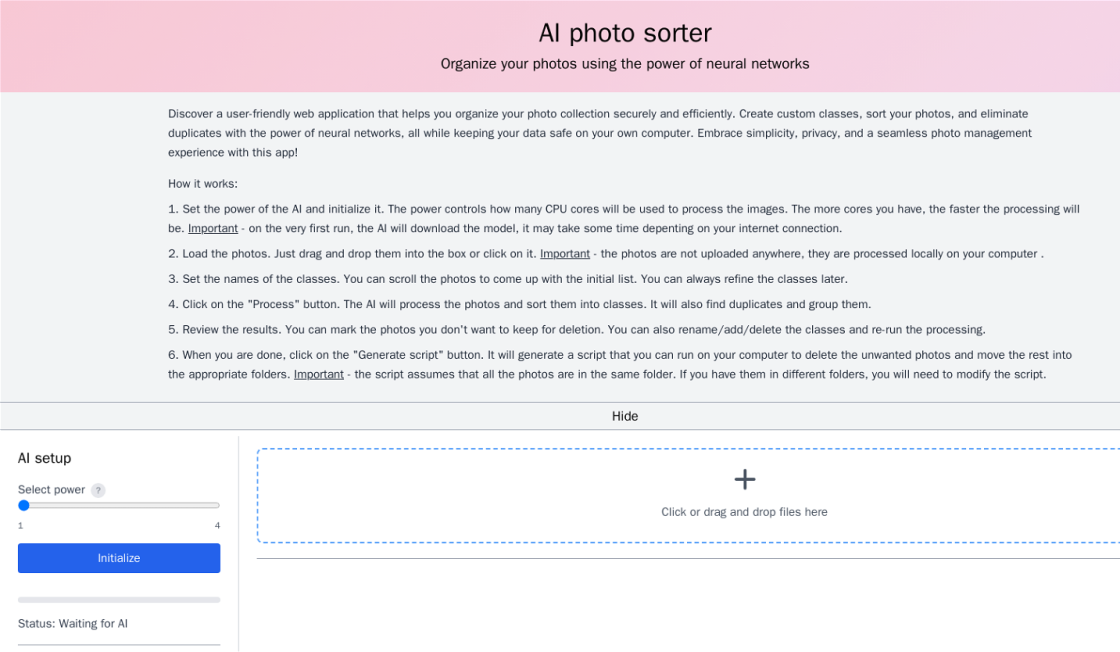 AI Photo Sorter