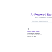 AI-Powered Name Generator