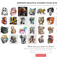 Sticker Prompt Generator