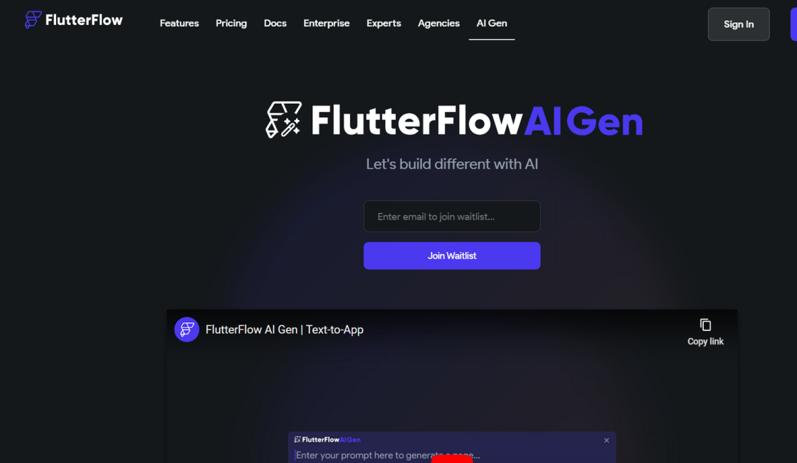 FlutterFlow AI Gen