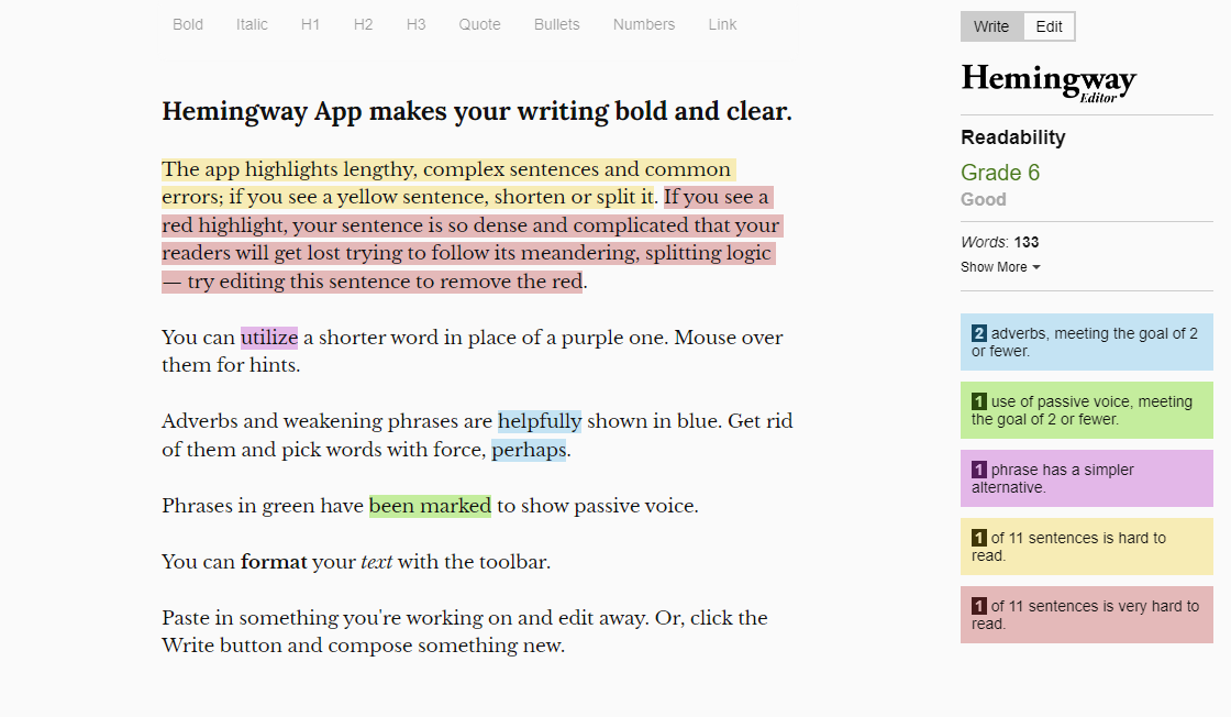 Hemingway Editor