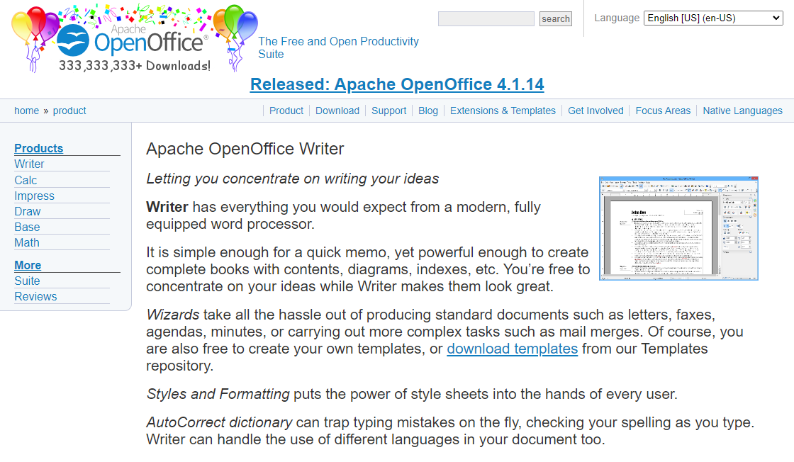 Apache OpenOffice Writer