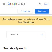 Google Cloud Text-To-Speech