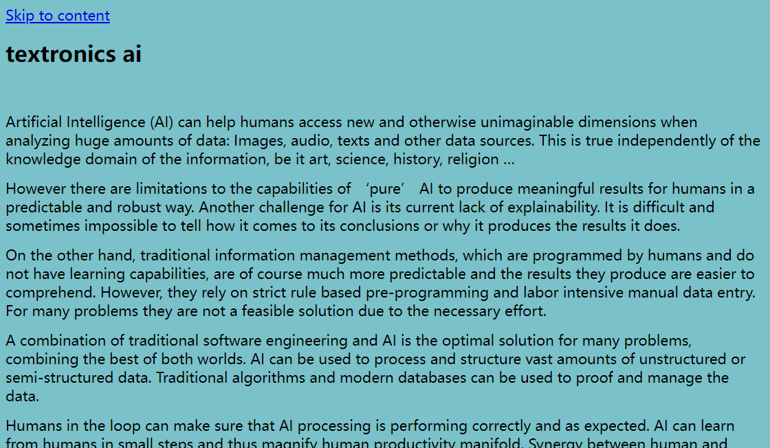 Textronics AI