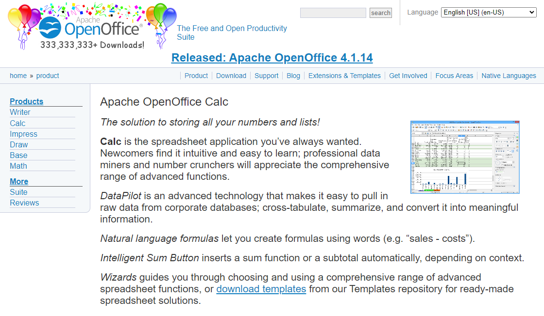 Apache OpenOffice Calc