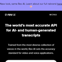 Rev Voice-to-Text API