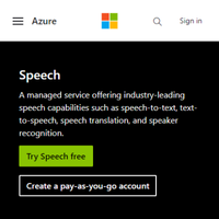 Microsoft Bing Speech API