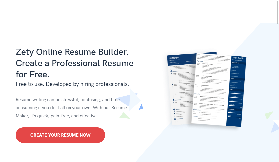 Zety Resume Builder