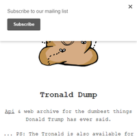 Tronald Dump