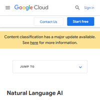 Natural Language API