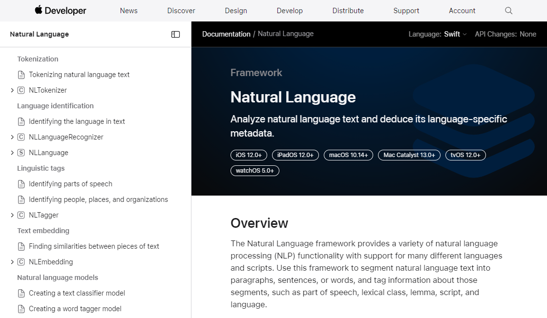 Apple Natural Language