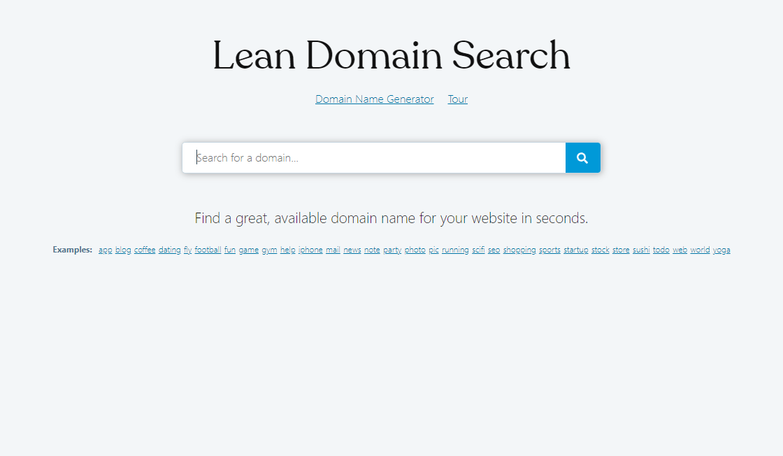 Lean Domain Search