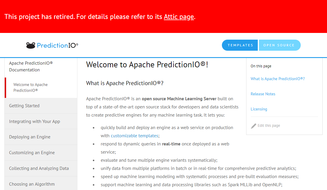 Apache PredictionIO