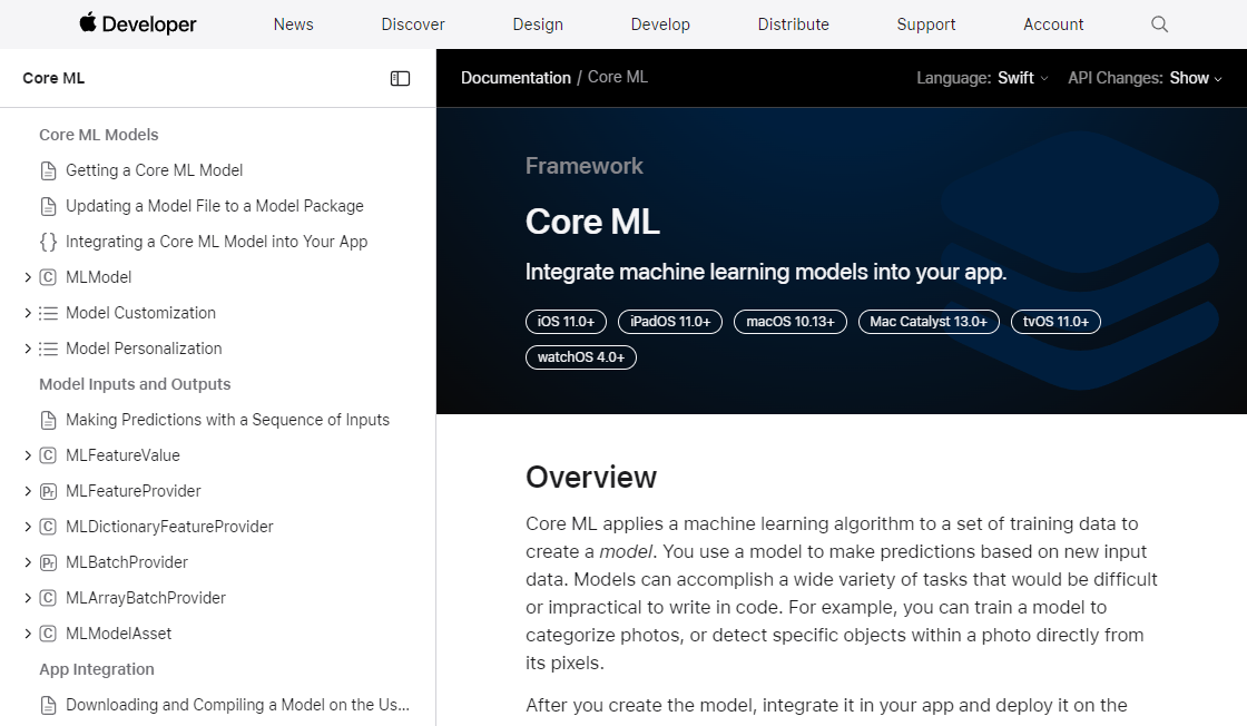 Apple's CoreML