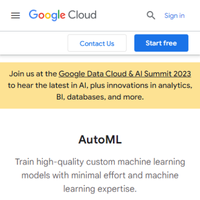 Google Cloud Auto ML