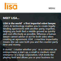 Robot Lawyer LISA