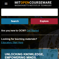 MIT OpenCourseware