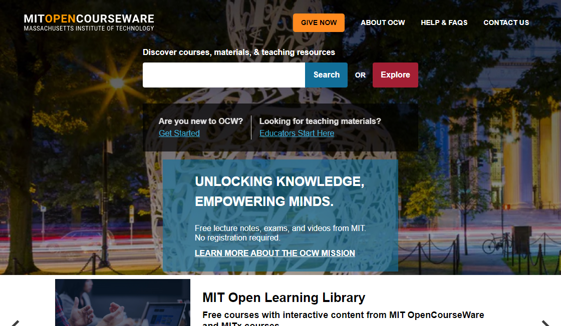 MIT OpenCourseware