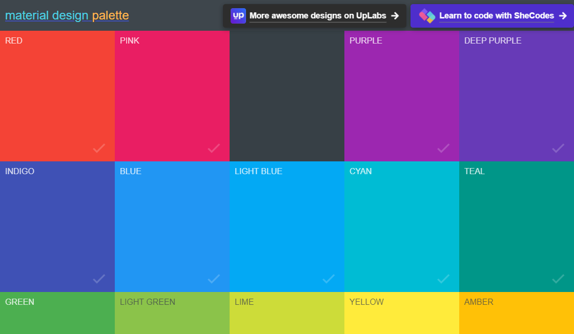 Material Palette