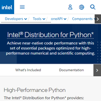 Intel® Distribution For Python