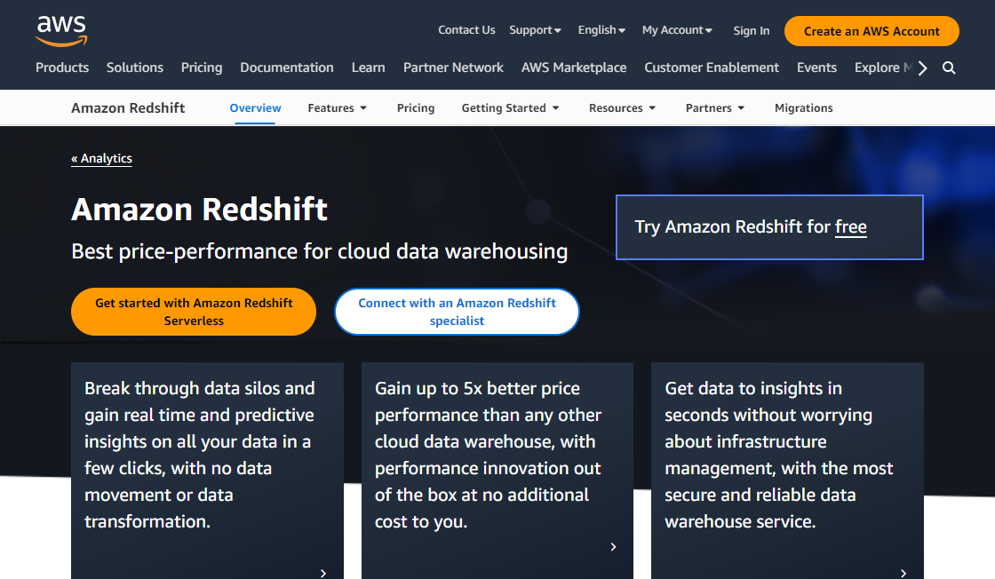 RedShift Data Warehouse