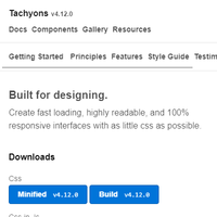 Tachyons CSS