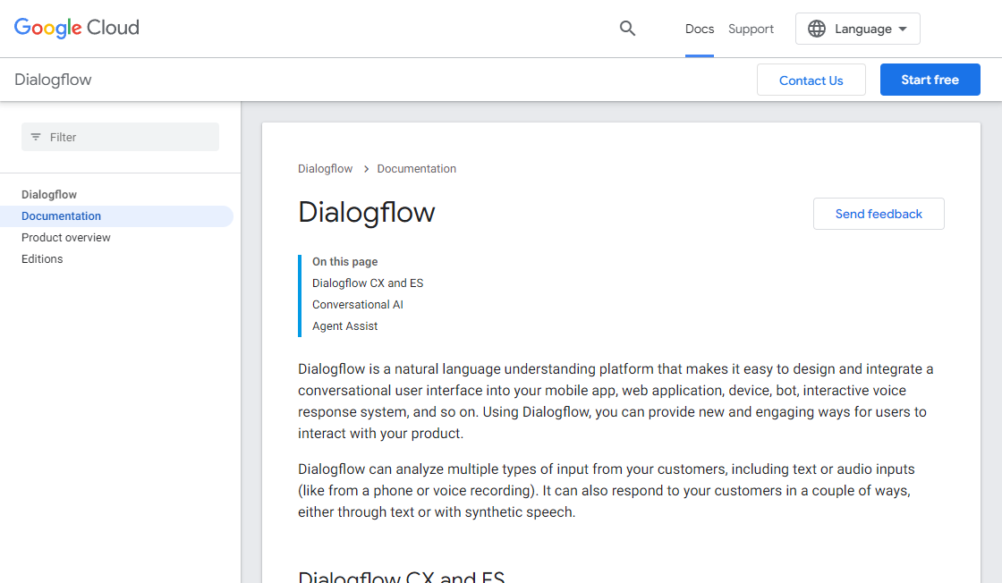 Google DialogFlow